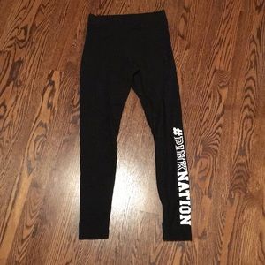 #pinknation black leggings. size small.